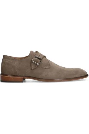 Manfield Leren gespschoenen