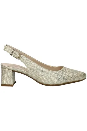Gabor Leren slingback pumps beige