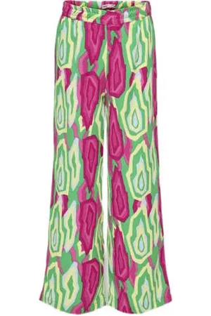 ONLY KIDS GIRL wide leg broek KOGLINO met all over print