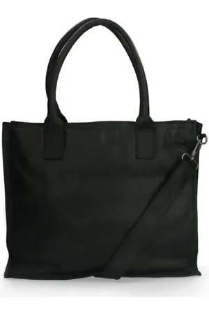Manfield Leren crossbody tas