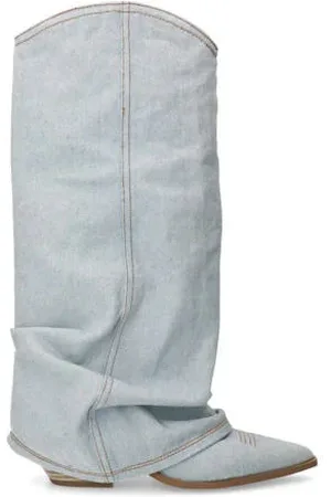 Sacha Denim cowboy laarzen met omslag