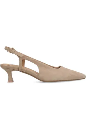 Manfield Suède slingback pumps