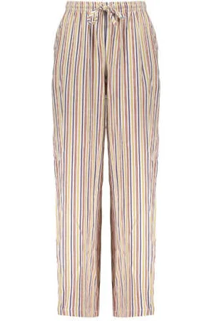 Frankie & Liberty Gestreepte straight fit broek