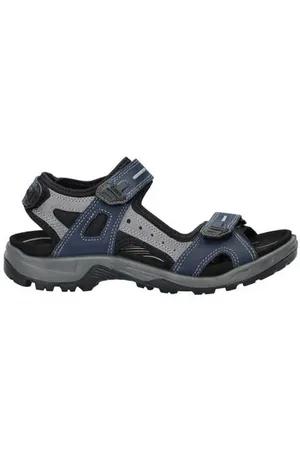 Ecco Offroad nubuck outdoor sandalen blauw