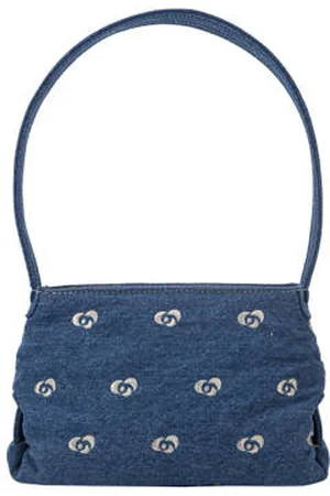 Hvisk Mini schoudertas Scape Mini Denim Embroidered