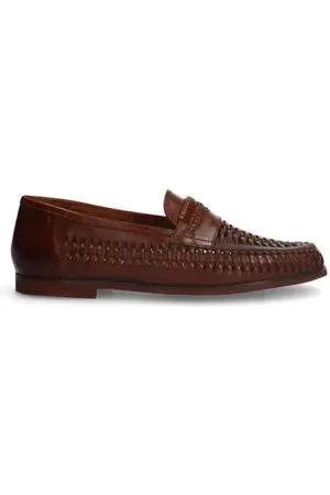 Manfield Leren loafers