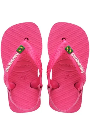 Havaianas Baby Brasil Logo II teenslippers met hielbandje