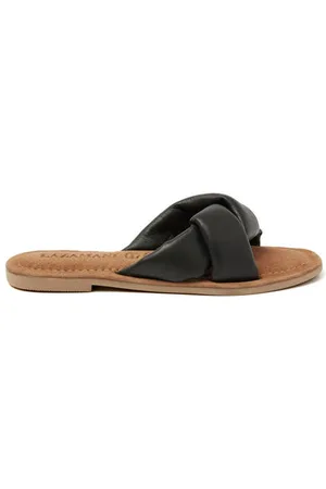 Lazamani Leren slippers