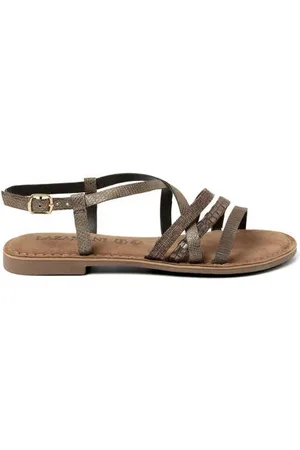 Lazamani Leren sandalen
