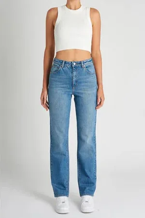 ABrand High waist straight leg jeans