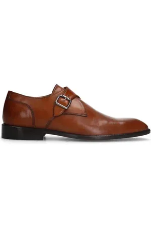 Manfield Leren gespschoenen