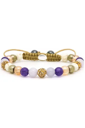 KARMA Jewelry Armband van natuursteen Lavany