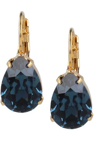 Otazu Gold plated oorbellen met Swarovski kristallen Lacrima
