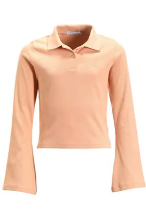Calvin Klein Polo RIB SLIM lichtroze