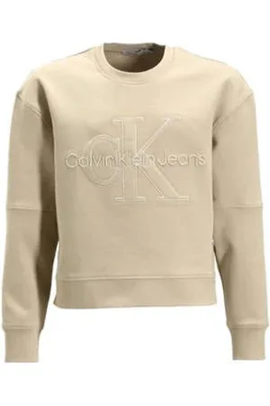 Calvin Klein Sweater met logo beige