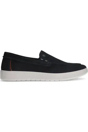 No Stress Suède loafers donkerblauw