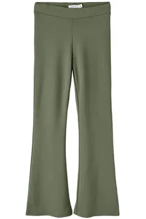 NAME IT KIDS high waist flared broek NKFFRIKKALI paars