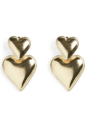 Pieces® Oorbellen met hartjes PCNANA