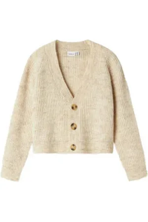 NAME IT KIDS gemêleerd vest NKFHOLLY beige