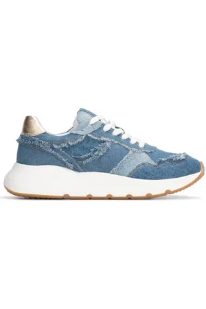 PS Poelman Cibel chunky denim sneakers blauw