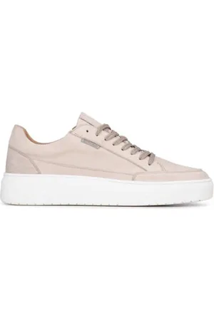 PS Poelman Enzo leren sneakers beige