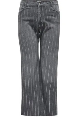 ONLY High waist wide leg jeans CARMOLLY medium denim grey