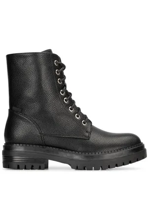 Posh By Poelman Door veterboots zwart