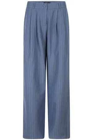 Ydence Straight fit pantalon Riley met krijtstreep
