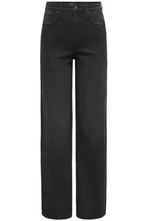 ONLY High waist wide leg jeans ONLHOPE