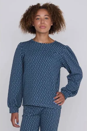 CoolCat Sweater Nina met Geometrisch Jacquard Patroon