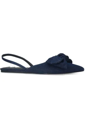 Sacha Denim slingback loafers donkerblauw