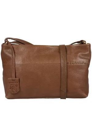 Burkely Leren crossbody tas Natural Norah