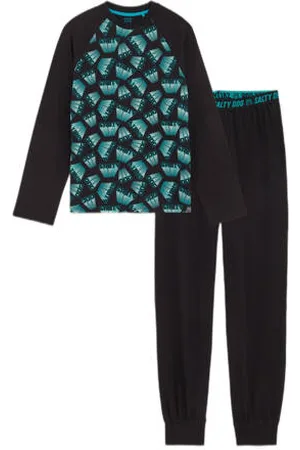 Salty Dog Pyjamaset zwart/blauw