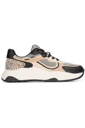 Posh By Poelman Macy chunky sneakers beige/zwart