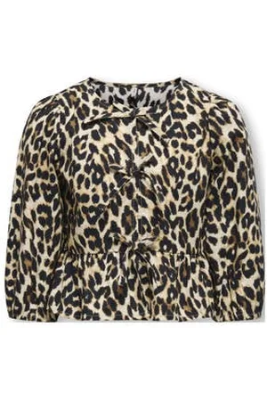 ONLY KIDS GIRL blouse KOGCLARA met panterprint