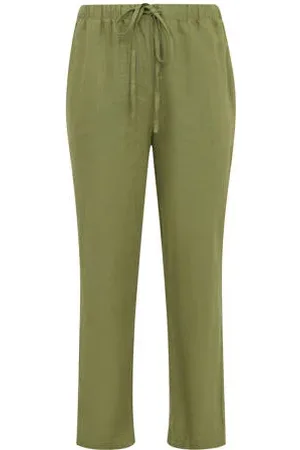 Yoek Straight fit broek LINEN