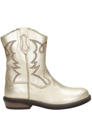 Nelson Leren cowboylaarzen metallic