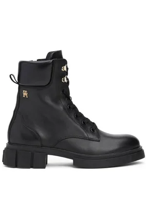 Tommy Hilfiger Leren veterboots