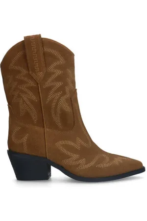 Sacha Suède cowboylaarzen bruin