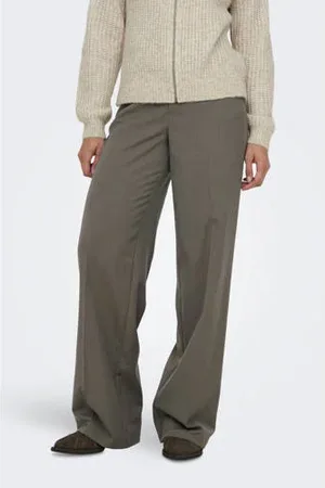 ONLY High waist wide leg pantalon ONLASHLEY