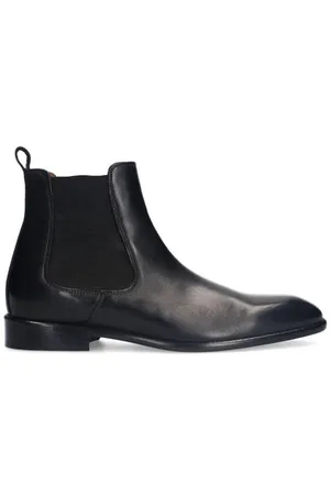 Manfield Leren chelsea boots