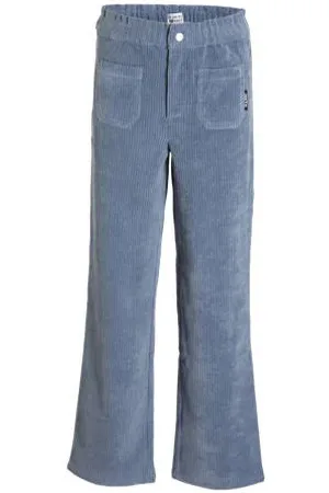 Me & My Monkey Wide leg corduroy broek Raven