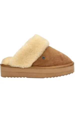 Warmbat Australia Suède pantoffels met wol