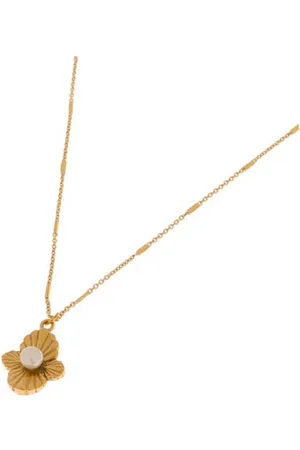 Label Kiki Gold plated ketting Hidden Pearl