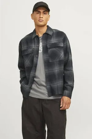 JACK & JONES CORE geruit overshirt JCOCHARLIE