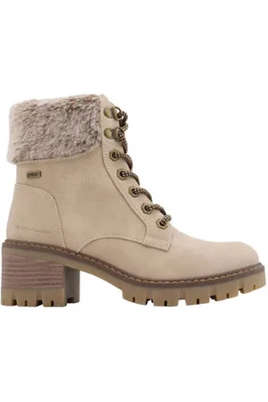 TOM TAILOR Veterboots lichtbeige