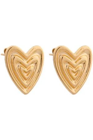 Label Kiki Gold plated oorbellen A Lot of Hearts