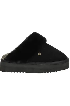 Warmbat Australia Suède pantoffels met wol
