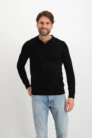 Saint Steve Slim polo fijn gebreid