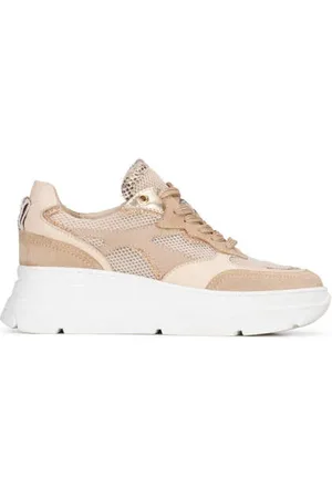 PS Poelman Jana chunky leren sneakers beige